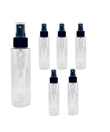 TANGDIAABBCC 6 pieces spray bottle 100ml black empty fine mist spray bottle travel atomizer small