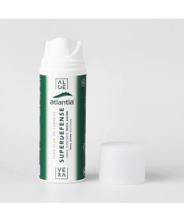 Atlantia Aloe Superdefense Aloe Moisturizing Cream (Airless) Hydrating & Repairing Cream For All Skin Types Non Greasy & Fast Absorbing Rich in Aloe Vera & Avocado Oil 150ml - Buy Online on GoSupps.com