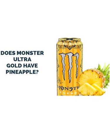  Italian Gourmet E.R. Monster Energy Zero Ultra Gold Pineapple Energy Drink No Sugar 500ml + Polpa di Pomodoro 400g - Buy Online on GoSupps.com