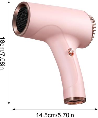 Ionic Hair Dryer | Lightweight Ionic Travel Dryer Blow | USB 500W Drying Faster with Less Frizz Lightweight Compact Hairdryer for Women and Men - Buy Online on GoSupps.com