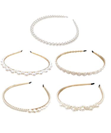 Belvan Pearl Hair Ties | 5-Piece Set for Women | Elegant Hair Accessories for Weddings & Parties - Buy Online on GoSupps.com
