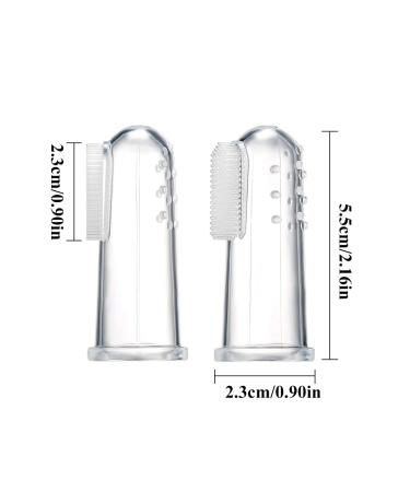 Menyiyds 6-Piece Baby Finger Toothbrush Set | BPA-Free Silicone Oral Care & Gum Massage for Infant Dental Health - Buy Online on GoSupps.com