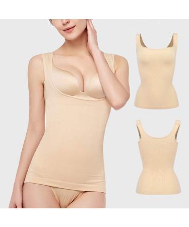 Women's Shapewear Tank Top | Belly Control Camisole Bodice | Postpartum Waist Coach Corset Vest in Skin Color L #06 - Buy Online on GoSupps.com