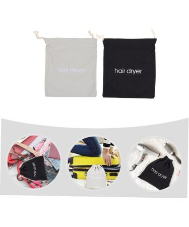 Baluue 2pcs Hair Dryer Storage Bag Hair Dryer Holder Bag Organizer for Traveling Cloth Storage Bag Fabric - Buy Online on GoSupps.com
