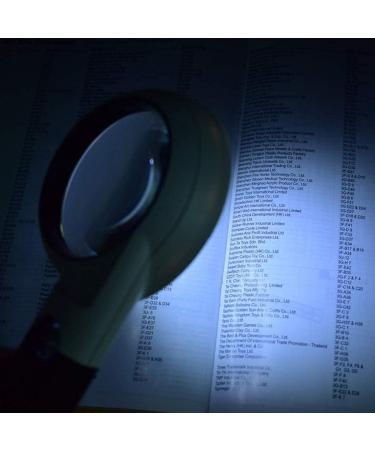 Magnifier Magnifying Glass Handheld Magnifying Glass 11 LED Lights 5 Times 20 Times Double high-Level Magnifier Newspaper Magnifying Glass - Buy Online on GoSupps.com