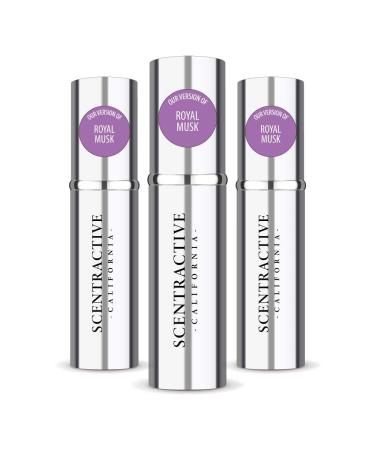 CA Perfume Impression of Emra Royal Musk For Women & Men Fragrance Concentrated Long Lasting Eau de Parfum Spray Refillable Glass Atomizer Bottle 0.17 Fl Oz/5ml-X3 EMRA ROYAL MUSK 0.17 Fl Oz X 3