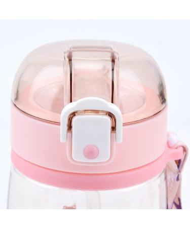 Unicorn Water Bottle for Girls - 400ML Pink Cup with Straw and Safety Lock | Perfect for School, Indoor and Outdoor Use | Ideal for Unicorn Lovers - Buy Online on GoSupps.com