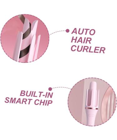 PLAFOPE Fully Automatic Hair Curling Iron Curler Hair Rollers Crimper Hair Tool Curling Wand Abs Pink - Buy Online on GoSupps.com