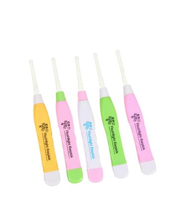 2 PCS LED Ear Spoon Flash Ear Wax Pick Remover Tool Ear Cleaner Earwax Removal