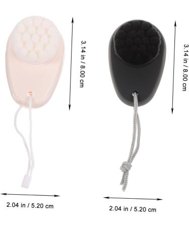 Beaupretty Face Exfoliator Brush Wool Double Sided Facial Cleansing Manual exfoliating Handheld face Scrubber Silicone Facial ES Manual Facial Soft Rayon Wool Miss face Brush - Buy Online on GoSupps.com