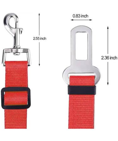 Cuhza Adjustable Dog Seat Belt for Cars - Secure & Comfortable Car Restraint for Small & Large Dogs - Buy Online on GoSupps.com