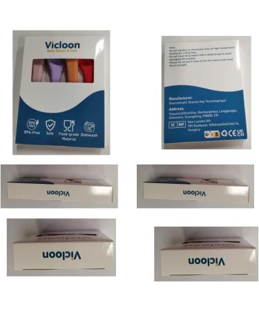 Vicloon 4 Pcs Baby Spoons | Silicone Self-Feeding Training Spoons for Kids, Toddlers, Infants - Pink Series - Buy Online on GoSupps.com