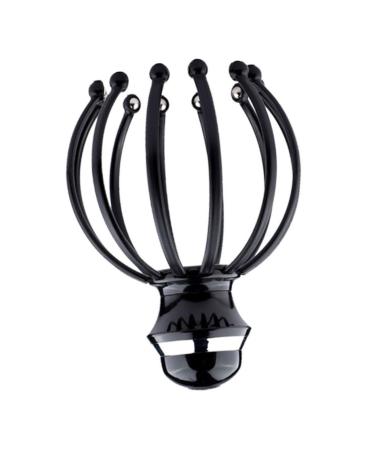 CLISPEED 1pc Head Massager Hand Massager Scalp Brush Manual Back Scratcher Hair 18X14.5cm Black
