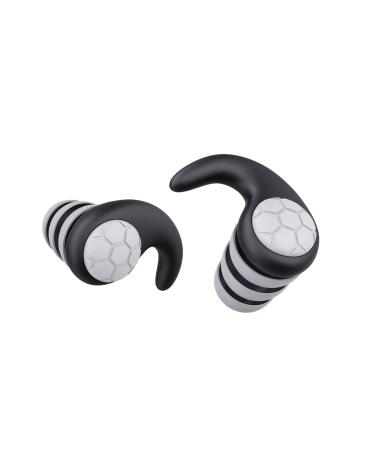 Ear Plugs for Noise Cancelling 35dB Ear Plugs for Sleeping Hearing Protection in Flexible Soft Silicone Focus Study Work Noise Reduction Earplugs with Storage Case and S/M/L Eartips Black