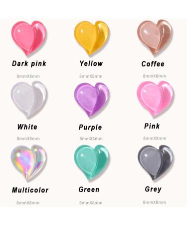 Nails Decorations Manicure Decorations Nail Glitter Luxury Crystal Nail Art Sequins Love Heart Nail Drills(coffee) - Buy Online on GoSupps.com