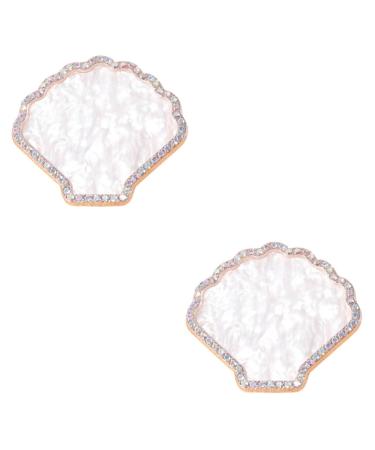 minkissy Minkissy 2-piece nail art palette pearl nail polish supplies nail art mixing tray decorative nail art display board nail polish gel display stand nail polish palette