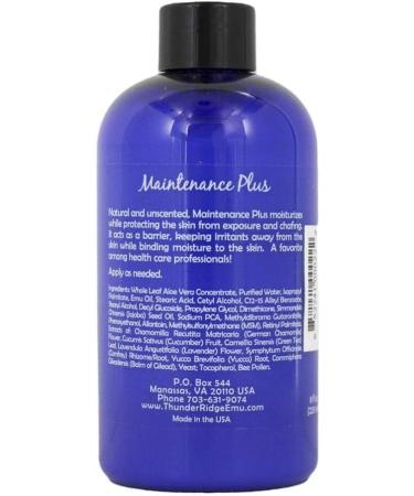 Buy Thunder Ridge Emu Products Maintenance Plus Oil - 8 Fl Oz | Premium Emu Oil for Pain Relief & Skin Care - International Shipping - Buy Online on GoSupps.com