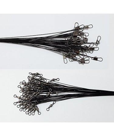 40x 30cm Steel Leader Snap Swivel - 12kg Fishing Tackle for International Shipping - Buy Online on GoSupps.com