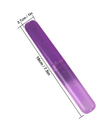 Quesuc Toothbrush Etui - 4 Pack Portable Plastic Storage Box for Travel & Camping | Color-Coded Toothbrush Covers - Buy Online on GoSupps.com