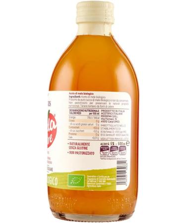  Italian Gourmet E.R. De Nigris Mela Madre Organic Apple Cider Vinegar Set of 3 100% Italian Apples 500 ml + 400 g - Buy Online on GoSupps.com