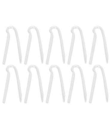10pcs Hearing Aid Tubes R Type Soft Flexible BTE Earmold Hearing Aid Tube Preformed Hearing Aid Tubing Ear Mould Hearing Aid Tube Replacement (3.6 * 2.0mm) 3.6*2.0mm