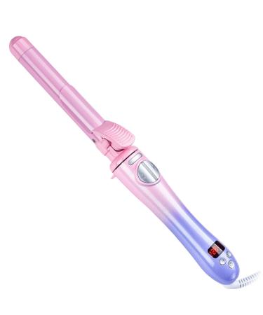 Curling Iron Automatic Curling Iron Ceramic Material Does not harm Hair Temperature Display Ceramic Heat Pipe Length 5.1 inches Pink Sunse