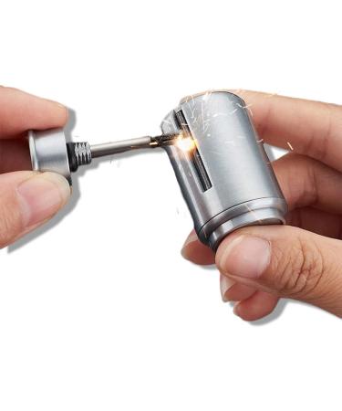 Permanent Match Lighter Flint Keychain - Waterproof Fire Starter for Camping and Survival (Silver) - Buy Online on GoSupps.com