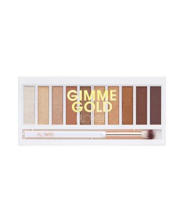 FLOWER BEAUTY Shimmer & Shade Eyeshadow Palette- Gimme Gold  1 ea