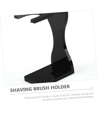 Premium Beard Brush Holder & Shave Brush Organizer - Electric Shaver Storage Rack & Razor Stand for Men | Acrylic Shaving Base - Buy Online on GoSupps.com