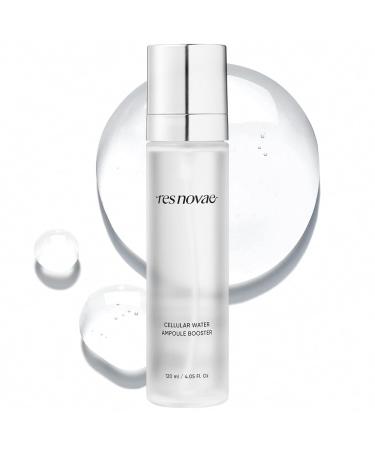 RESNOVAE Cellular Water Ampoule Booster Mist 120ml Inducell Technology Tomato Cell Water Hydrating & Soothing Mist for Sensitive Skin Pre-Ampoule Skin Prep Spray 5.07 Fl Oz (Pack of 1)