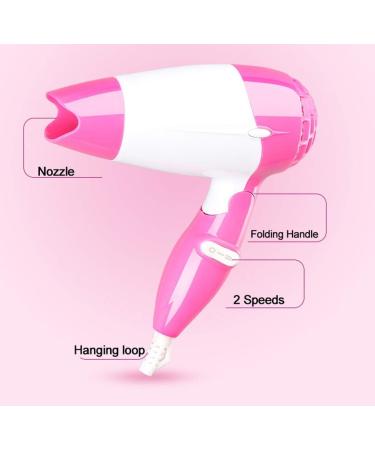 Hair Dryer Foldable Home Small Power Hot and Cold Wind Mute Student Dormitory with Hair Dryer Tube Miniolding Compact Hair Dryer - Buy Online on GoSupps.com
