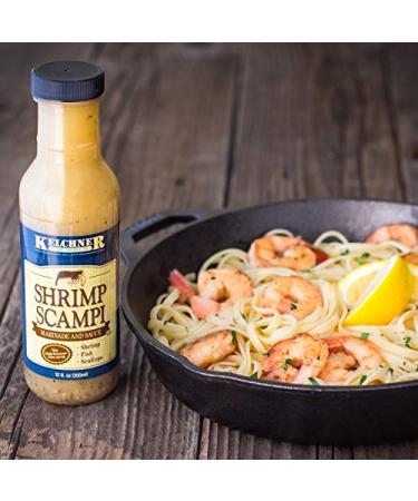 Kelchner Shrimp Scampi Marinade & Sauce 12 fl. oz. - Premium Seafood Seasoning - Buy Online on GoSupps.com