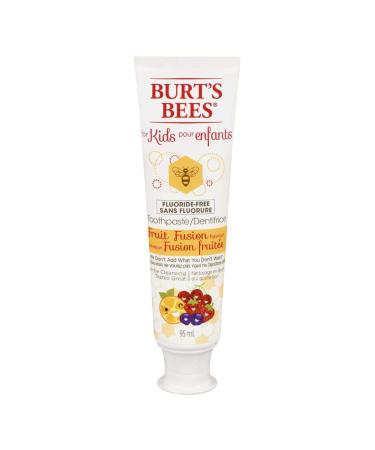 Burt's Bees Kid's Fluoride Free Toothpaste Fruit Fusion 95 mL (Pack of 2)