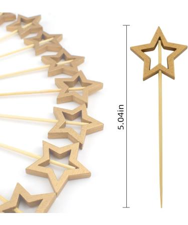 100 Pack Little Star Cupcake Toppers Glitter Star Cake Toppers Star Picks Birthday Party Decorations Gold Star Toothpicks for Wedding Baby Shower Engagement Valentine'S Day Bridal Shower Supplies - Buy Online on GoSupps.com