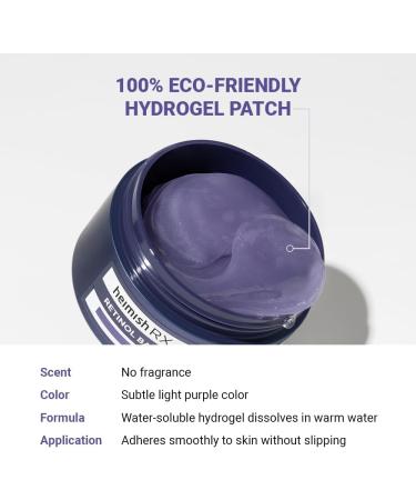 Heimish RX Retinol Bakuchiol Lot de 60 patchs pour les yeux avec r tinol et bakuchiol - Buy Online on GoSupps.com