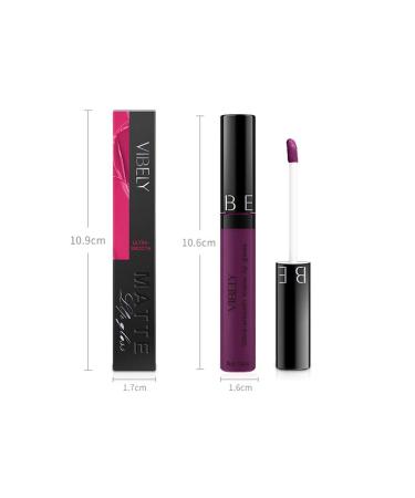 Dark Purple Gothic Liquid Lipstick - Long Lasting and Waterproof Lip Color for Women - Pack of 1 - Buy Online on GoSupps.com