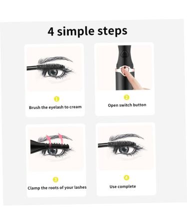 Rechargeable Eyelash Curler Heated Eyelash Curler Electric Rechargeable Long Lasting Lash Curler for Makeup Black - Buy Online on GoSupps.com