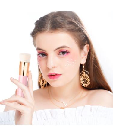 Docolor Flat Top Kabuki Foundation Brush - Premium Synthetic Makeup Tool for Flawless Application - Pink - Buy Online on GoSupps.com