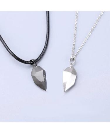Couple Magnetic Chain Necklaces - Romantic Gifts for Her & Him | 2 Paired Necklaces for Valentine's Day Christmas & Anniversaries - Buy Online on GoSupps.com