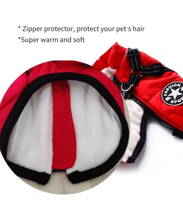 Oncpcare Warm Dog Coat with Dishes for Small Dogs & Cats - Winter Pet Jacket Size M Black - Buy Online on GoSupps.com