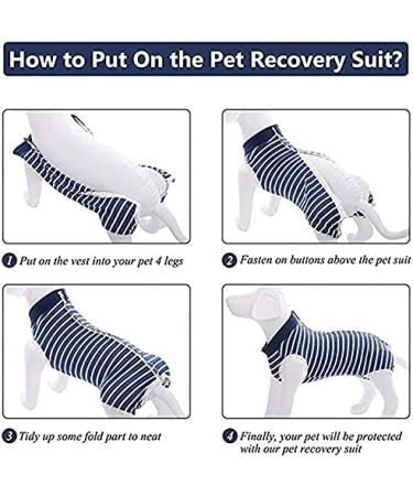 L1HMPET Dog Surgery Suit for Puppies | Medical Vest & Post-Surgery Clothing | XS Size Available - Ideal for Indoor Recovery - Buy Online on GoSupps.com
