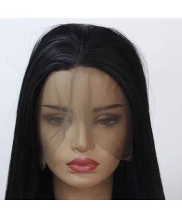 High-Quality Synthetic Black Lace Front Wigs - Long 26in 13x4 Heat-Resistant Replacement Wigs for Women - Buy Online on GoSupps.com