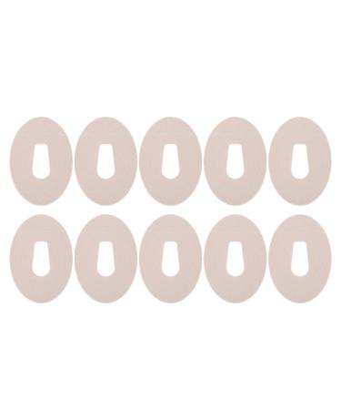 Waterproof Adhesive Patches Insulin Pumps 10 Pack Universal CGM Patches Sensor Patches Waterproof Sweatproof Comfortable Black Continuous Glucose Monitor Sensor Cover (Skin Color)