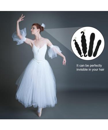 Uraqt Hair Bun Maker Set - 4 Pieces Hair Knot & Styling Donut Roll for Women & Girls | Perfect for Ballet & Elegant Hairstyles - Buy Online on GoSupps.com