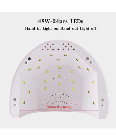 48W Intelligent Nail Lamp | LED UV Gel Curing & Nail Polish Dryer | Expert Manicure Tool for Home & Salon - Buy Online on GoSupps.com