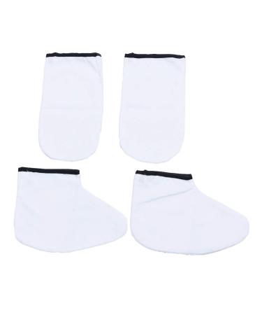 Beaupretty paraffin wax gloves paraffin bath treatment terry gloves soft thermal beauty gloves gloves 2 pairs
