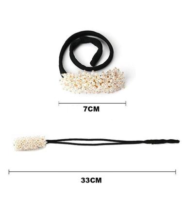 DIY Hair Bun Maker - Elegant Bendable Styling Tool for Easy Hairstyles - Magic Hair Accessory (White) - Buy Online on GoSupps.com