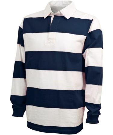 Shop Charles River Apparel Men's Classic Rugby Shirt XL - Navy & White | Premium Quality Stylish Design International Shipping - Buy Online on GoSupps.com
