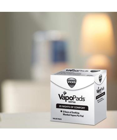 Vicks VapoPads 20 Count - Soothing Menthol Vapor Pads for Humidifiers and Vaporizers - Buy Online on GoSupps.com