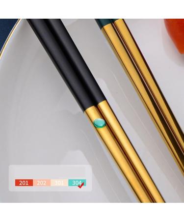 1 Pair Chopstick 304 Stainless Steel Lunch Tableware Travel Portable Chopsticks with Box Holder Dinnerware Kitchen (Color : B) - Buy Online on GoSupps.com